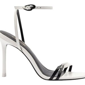Larroude Vesper Ankle Strap Sandals In White Size 9.5